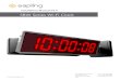 SBW Series Wi-Fi Clock · 2019-09-05 · The Sapling Company, Inc. 670 Louis Drive Warminster, PA 18974 USA P. (+1) 215.322.6063 F. (+1) 215.322.8498 Installation Manual V4.0 SBW