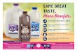 SAME GREAT TASTE, More Benefits. - Braum's€¦ · SAME GREAT TASTE, More Benefits. VS. BRAUM’S A2 DAIRY COWS At Braum’s, we work diligently to bring you milk from specially selected