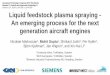 th Liquid feedstock plasma spraying - An emerging process ... · Liquid feedstock plasma spraying - An emerging process for the next generation aircraft engines Aerospace Technology
