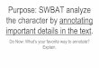 Purpose: SWBAT analyze the character by …christinaricher.weebly.com/.../mazerunner_chapter_45__1_.pdfPurpose: SWBAT lift the level of their analysis by creating a rubric and evaluating/revising