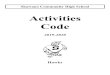 Activities Code · academic performance, personal behavior, and avoidance of mood altering chemicals. It is the belief of the Shawano Community School District that adherence to the