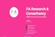 FA Research & Consultancy · FA Research and Consultancy is a boutique, independent, Turkish market research company driven by years of experience and offers services for qualitative