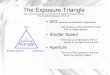 The Exposure Triangle - Meetupfiles.meetup.com/7616662/Exposure triangle.pdf · The Exposure Triangle ... Film or Digital Sensor ... much of a stretch). Your eyes become desensitized