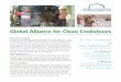 Global Alliance for Clean Cookstoves Fact Sheet · inefficient stoves to cook their food each day. Global Alliance for Clean Cookstoves ... on biomass for cooking and heating, forces