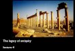 The legacy of antiquity lecture 4 vitruvius and early chri… · Vitruvius - author of De architectura, aka The Ten Books on Architecture, a treatise written of Latin and Greek on