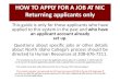 HOW TO APPLY FOR A JOB AT NIC Returning …...HOW TO APPLY FOR A JOB AT NIC Returning applicants only This guide is only for those applicants who have applied to this system in the