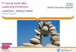 Leadership Making it Matter - nwpgmd.nhs.uk Leadership... · outward and the other inward ... •Starting the leadership journey •Achieving the vision –to be the best [•Listening
