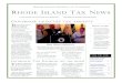 R I RHODE ISLAND TAX Website/TAX/newsletter/Rhode Island...¢  2012-10-05¢  Rhode Island state taxes
