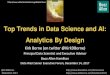 Top Trends in Data Science and AI: Analytics By Designkirkborne.net/DataWest2017/KirkBorne-DataWest2017.pdf · 1) IoT (Internet of Things, Internet of Everything, Analytics of Things,
