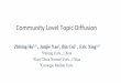 Community Level Topic Diffusion - cs.cmu.eduzhitingh/data/sigmod15cold_slides.pdf · Community Level Topic Diffusion Zhiting Hu1,3, Junjie Yao2, Bin Cui1, Eric Xing1,3 1Peking Univ.,