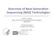 Overview of Next Generation Sequencing (NGS) Technologies · Metzker (2010) Sequencing technologies – The next generation. Nature Reviews Genetics 11:31 Harismendy et al. (2009)