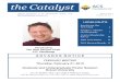 the Catalyst - ACS Local Section Philadelphia · PDF file er Sessions – The ACS Phil-adelphia Section has multi-ple science fairs and poster sessions throughout the year. Judges