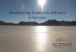 Developing Economic Lithium in Nevada - Iconic Minerals Ltdiconicminerals.com/wp-content/uploads/2018/...18.pdf · several discoveries including recent finds at Fire Creek Mine, Nevada,
