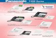 Panasonic KX-T7400 Series Brochure Digital Super Hybrid ... · DIGITAL SUPER HYBRID SYSTEM TELEPHONES 7400 Series KX-T7431/7431B 12-Button Speakerphone with 1-Line, LCD display 