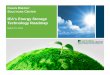 IEA's Energy Storage Technology Roadmap (Introductory Webinar … · 2014-12-05 · IEA's Energy Storage Technology Roadmap March 19, 2014. Disclaimer • The Clean Energy Solutions