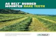 AG Belt RuBBeR Mounted RAKe teetH · Improve your rake performance. Choose AG Belt rubber mounted rake teeth today. Call 800-383-2469, email us at customerservice@agbeltinc.com or