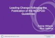 Leading Change Following the Publication of the NCEPOD ... · NCEPOD -NCEPOD Guideline 20- A structured exercise regime - NCEPOD 20- Within the MDT the role of the Physiotherapist
