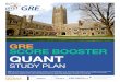 GRE SCORE BOOSTER QUANT Quant... · STAGE 1 (DAYS 1-9): ESSENTIAL QUANT ITEM TIME DONE Start Here Module Introduction to how the course functions, and what it takes to get a 90th