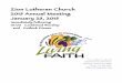 Zion Lutheran Church 2015 Annual Meeting January 25, 2015€¦ · Zion Lutheran Church 2015 Annual Meeting January 25, 2015 Immediately following 10:00 Combined Worship ... and Laura
