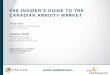 THE INSIDER’S GUIDE TO THE CANADIAN ANNUITY MARKET€¦ · Boomerang risk is the potential for the pension liability to revert to the plan sponsor’s balance sheet if an insurer