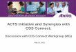 ACTS Initiative and Synergies with CDS Connect · About ACTS • Objective: Provide AHRQ/HHS leadership a stakeholder-driven Roadmap by October 2019 for how AHRQ offerings (together