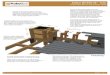 TimberTech Bench and Planter Detail · TimberTech colour matched TOPLoc screws. Screws should be installed perpendicular to the deck surface and driven flush, do not over drive. Pre