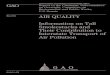 GAO-11-473 Air Quality: Information on Tall Smokestacks ... · AIR QUALITY Information on Tall Smokestacks and Their Contribution to Interstate Transport of Air Pollution Why GAO