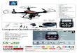 Leopard Quadcopter w/ HD cameraArt.: CX - 35 V.nr.: 462827 • FPV • 2Mp HD Video / picture • High Low speed • One-key takeoff / return • One touch landing • Auto landing