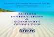 AUTHOR INSTRUCTIONS SUBMISSION GUIDELINES · NEWS, ANNOUNCEMENTS, HONORS, & AWARDS News items and announcements from supporting organizations and other associations with coastal themes