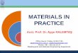 MATERIALS IN PRACTICE - Mühendislik Fakültesimetalurji.mu.edu.tr/...A_Materials_in_Practice_Part... · Shackelford, James F., Doremus, Robert H. (Eds.), Ceramic and Glass Materials
