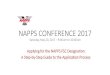 NAPPS CONFERENCE 2017 FSC 2017.pdf · 2017-09-06 · NAPPS CONFERENCE 2017 Saturday, May 20, 2017 –9:00 am to 10:00 am Applying for the NAPPS FSC Designation: A Step-by-Step Guide