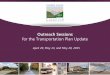 for the Transportation Plan Update - WordPress.com · 2015-05-01 · for the Transportation Plan Update April 29, ... Our Transportation Plan •Identifies projects that will improve