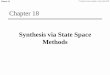 Chapter 18 - University of NewcastleChapter 18 © Goodwin, Graebe, Salgado , Prentice Hall 2000 Here, we will give a state space interpretation to many of the results described earlier