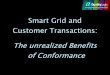 Smart Grid and Customer Transactions: The unrealized ... · XMPP and SimpleHTTP M One(1) One(1) NA Exchange Model Pull - SimpleHTTP M M M M Push - SimpleHTTP M O O O Profile B support