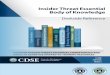 Insider Threat Essential Body of Knowledge Desk Reference Insider Threat Essential Body of Knowledge Deskside Reference Toolkits. 1 COUNTER-INSIDER THREAT (C-InT) TECHNICAL COMPETENCIES
