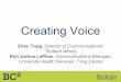 University Health Services, Tang Center Kim Jarboe LaPean, Communications Manager ...bc2.berkeley.edu/wp-content/uploads/2016/06/Creating... · 2017-01-27 · Kim Jarboe LaPean, Communications