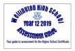 WELLINGTON HIGH SCHOOL HIGHER SCHOOL CERTIFICATE ...€¦ · WELLINGTON HIGH SCHOOL HIGHER SCHOOL CERTIFICATE ASSESSMENT POLICY This booklet is designed to provide a simple guide