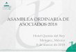 ASAMBLEA ORDINARIA DE ASOCIADOS 2018 · 2019-01-17 · asamblea ordinaria de asociados 2018 hotel quinta del rey metepec, méxico ... 692 -1.26% hyundai 36,287 46,534 10,247 28.24%