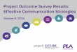 Project Outcome Survey Results: Effective Communication ......Oct 08, 2015  · Effective Communication Strategies October 8, 2015 . About Project Outcome . Today’s Speakers Crystal