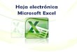 Hoja electrónica Microsoft Excel...Es un conjunto de celdas distribuidas en filas y columnas. En una celda puede haber datos numéricos, alfanuméricos, formulas o funciones. 