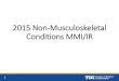 2015 Non-Musculoskeletal Conditions MMI/IR · Non-Musculoskeletal Conditions MMI/IR •Many of these conditions are have ranges for rating •Consider effects on ADL •Explain in