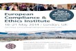 e Compliance & Ethics Institute - SCCE Official Site · | +1 952 933 4977 or 888 277 4977 3 Programme at a glance 2014 EUROPEAN COMPLIANCE & ETHICS INSTITUTE TUESDAY 20 MAY 8:00:00