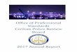 Office of Professional Standards Civilian Police Review Board · Office of Professional Standards Civilian Police Review Board 2017 Annual Report . 2 Michael M. McGrath, Director