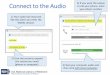 Connect to the Audio 3) If you want the system to call ... · Connect to the Audio 1) Your audio box may look like this when you enter the WebEx session. 2) Click the arrow to expand