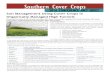 Southern Cover Crops - USDA Southern Cover Crops Soil Management Using Cover Crops in Organically Managed