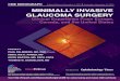 MINIMALLY INVASIVE GLAUCOMA SURGERY...minimally invasive glaucoma surgery (MIGS) procedures that take advantage of both traditional and nontraditional drainage pathways to offer significant