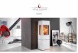 Stoves - Fogolareira · Nominal heat output 5,9 kW Output range 4,5 - 7,7 kW Energy efficiency class A+ The storage compartment of the ambiente a7 Adjusting lever for Air supply The