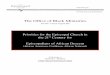The Office of Black Ministries - Episcopal Church · The Office of Black Ministries The Rev. Canon Angela Ifill Priorities for the Episcopal Church in ... opportunities and threats