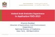 United Arab Emirates Experience in Application FDES-2013 1... · 2015-05-01 · United Arab Emirates Experience in Application FDES-2013 Khamis Raddad ... 2.2 Environmental Statistics
