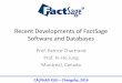 Recent Developments of FactSage Software and Databases · A brief history… •The ChemSage Era (RWTH / GTT, 1982-2001) •ChemSage on DOS (1982-2001+) coded in Fortran; •Gibbs